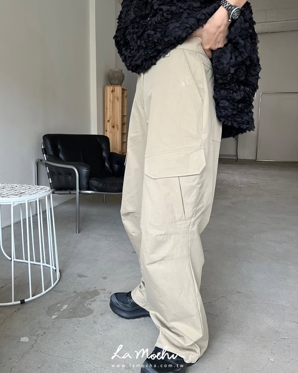 (限量商品)無聲縮口工作褲